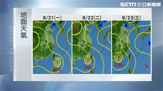 天鴿颱風停班課？一張圖看懂三天天氣