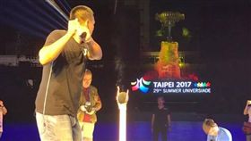 陳金鋒演練聖火點燃_https://www.facebook.com/beheroestw/posts/1585071948222774