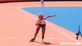 台灣女子滑輪溜冰選手李孟竹。（圖／記者王怡翔攝）