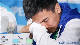 臺北世大運主新聞中心記者會，奪金計畫重佈局，舉重高展宏 圖／記者林敬旻攝