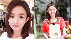 趙麗穎（合成圖／翻攝自微博）