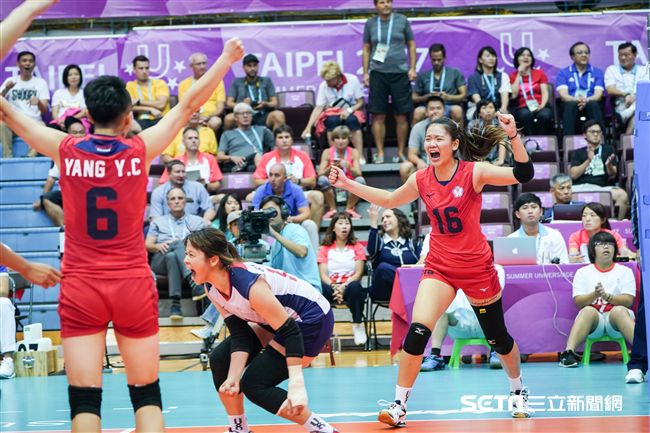 0822世大運女子排球中華隊擊敗捷克　圖／記者林敬旻攝
