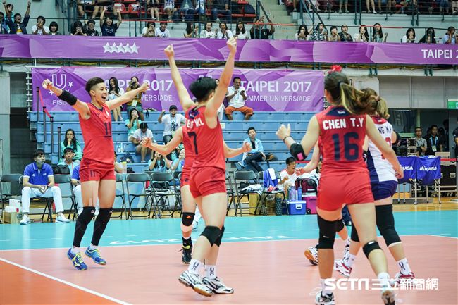 0822世大運女子排球中華隊擊敗捷克　圖／記者林敬旻攝