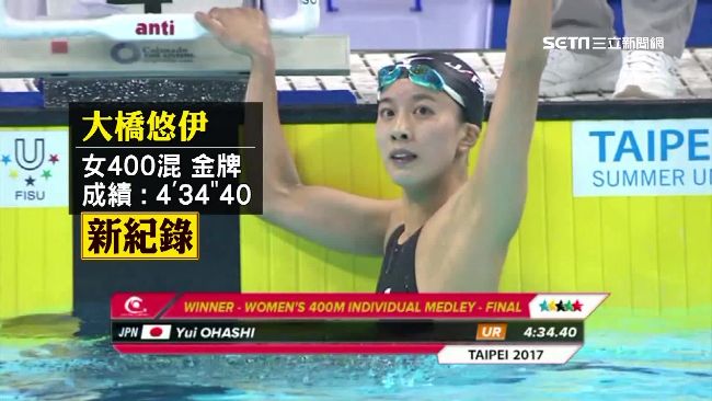 女飛魚在世大運破紀錄　快到對手出鏡