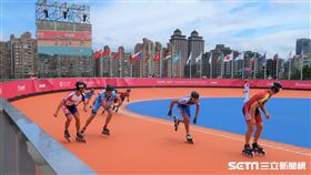 世大運滑輪溜冰男子組接力賽。（圖／記者王怡翔攝）