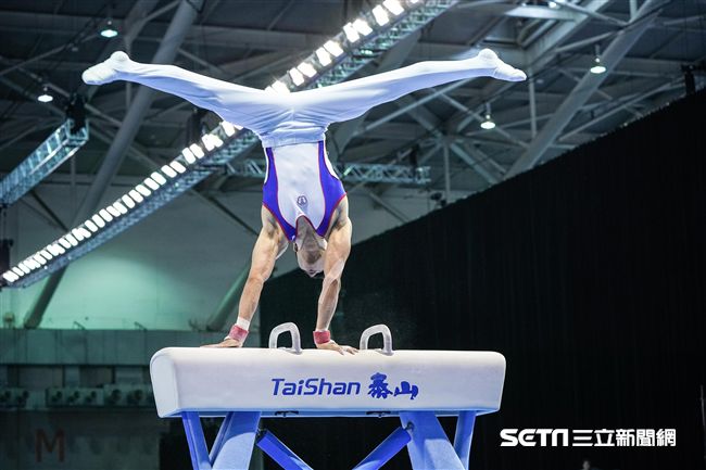 世大運男子體操單項鞍馬，李智凱完美奪金　圖／記者林敬旻攝