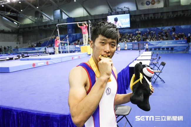 世大運男子體操單項鞍馬，李智凱完美奪金　圖／記者林敬旻攝