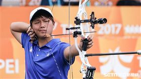 中華隊女子複合弓選手陳怡瑄（圖／記者林敬旻攝）