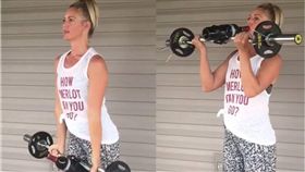 健身,喝酒,紅酒,主播,Megan Vaughan　圖／翻攝自IG