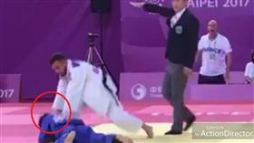 楊勇緯遭法國選手LIMARE Vincent Olivie打頭／爆料公社