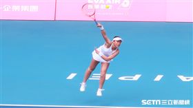 世大運網球女單李亞軒。（圖／記者王怡翔攝）