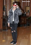 在韓國發展的本地音樂人梁根榮，不發韓語歌而是發華語歌，回台宣傳自己創作的華語單曲「Stop Sugar」（不要再甜言蜜語）。（記者邱榮吉/攝影）