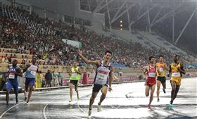 ▲楊俊瀚在台北世大運獲得男子100公尺金牌。（圖／世大運組委會提供）