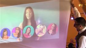 英國,婚禮,Pornhub女郎,祝賀,新郎（圖／翻攝自YouTube）