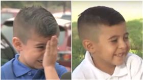 開學,上學,幼稚園,重逢,媽媽,記者,學齡,佛芮,Courtney Friel,Andrew Macias　圖／翻攝自YouTube https://goo.gl/Hp8QDF