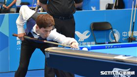 韓國撞球選手權昊俊（圖／記者雷明正攝）