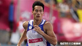 台灣選手楊俊瀚200公尺準決賽20秒78排第二。（記者邱榮吉/攝影）