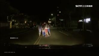 世大運選手喝茫　躺馬路中間險被撞