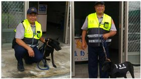 台東縣警察局關山分局,瑞豐派出所,所長謝樹煌,警犬鼓勵（圖／翻攝自臺東縣警察局關山分局臉書）