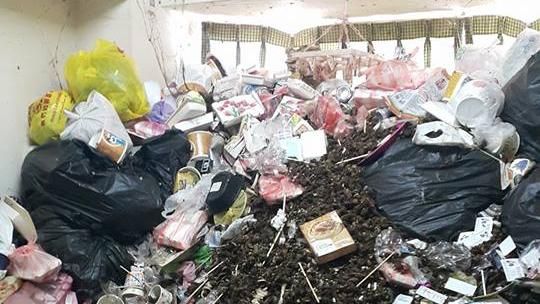 套房宛如命案現場　網友：噁到吐滿地