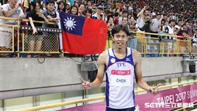 世大運,中華隊,田徑,跨欄,陳奎儒（圖／記者邱榮吉攝）