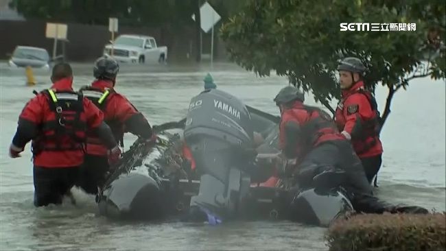 美休士頓水災　5人死、逾千民眾受困