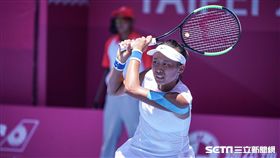 0828世大運網球女單台灣好手張凱貞。（圖／記者林敬旻攝）