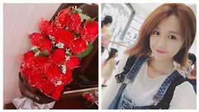 邵雨薇,情人節禮物（合成圖／翻攝自邵雨薇臉書）