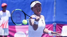 0828世大運網球女子單打中華隊李亞軒 圖／記者林敬旻攝