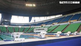 台北市長柯文哲與桃園市長鄭文燦視察世大運游泳場館聽取簡報,國立體育大學 圖／記者林敬旻攝