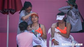 0828世大運網球女子團體中華隊詹詠然、詹皓晴 圖／記者林敬旻攝