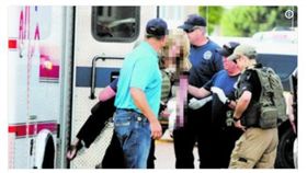 美國新墨西哥州小城克洛維斯市區內一座圖書館今天發生槍案，2人遭擊斃，4人送醫治療。（圖／翻攝自Royale Da-KOAT推特 ）https://twitter.com/RoyaleKOAT?ref_src=twsrc%5Etfw&ref_url=http%3A%2F%2Fwww.telegraph.co.uk%2Fnews%2F2017%2F08%2F28%2Fclovis-shooting

