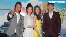 袁艾菲、陳禕倫、高山峰、安唯綾出席國軍形象連續劇「最好的選擇｣首映會。（記者邱榮吉/攝影）