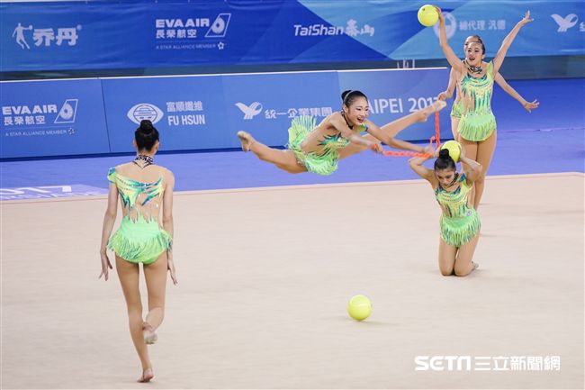 0829世大運韻律體操中華隊 圖／記者林敬旻攝