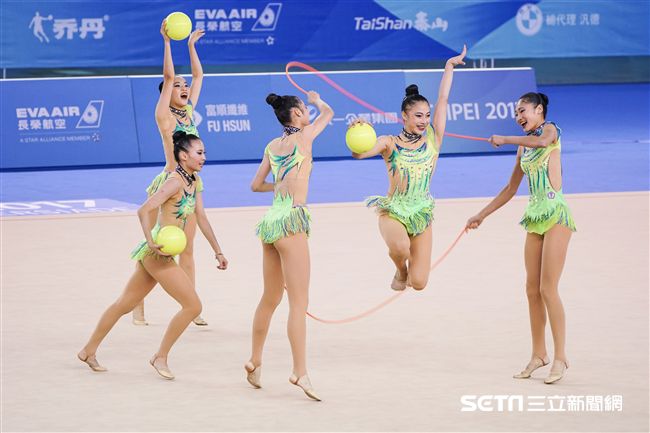 0829世大運韻律體操中華隊 圖／記者林敬旻攝
