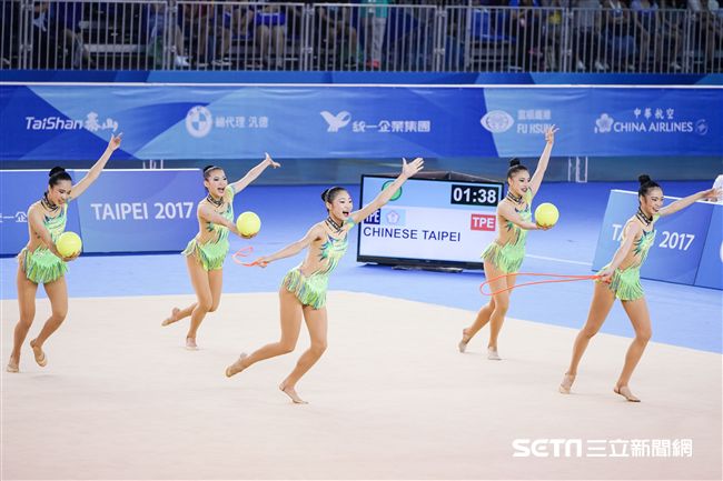 0829世大運韻律體操中華隊 圖／記者林敬旻攝