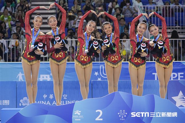 0829世大運韻律體操中華隊 圖／記者林敬旻攝