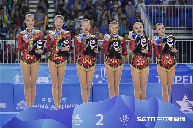 0829世大運韻律體操中華隊 圖／記者林敬旻攝