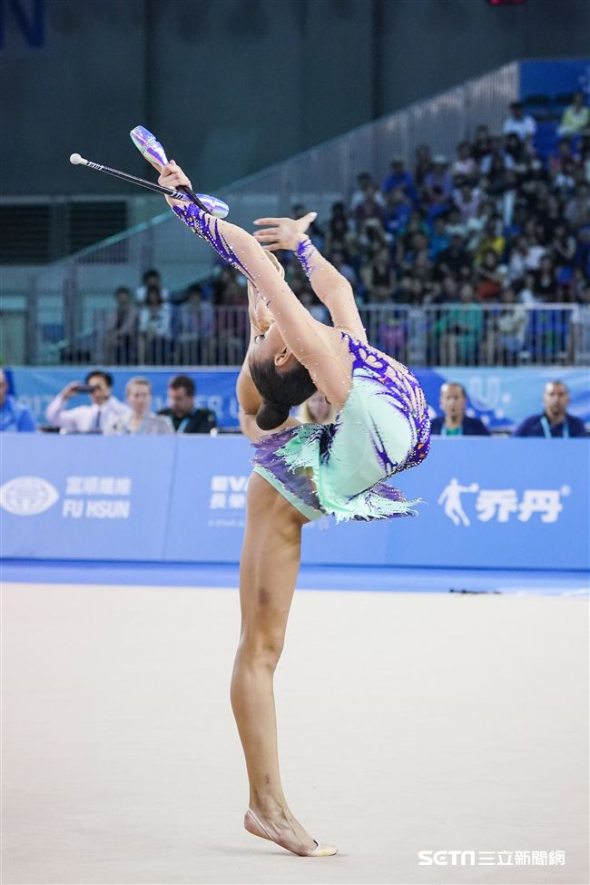 世大運韻律體操個人單項，各國好手展身手。（圖／記者林敬旻攝）