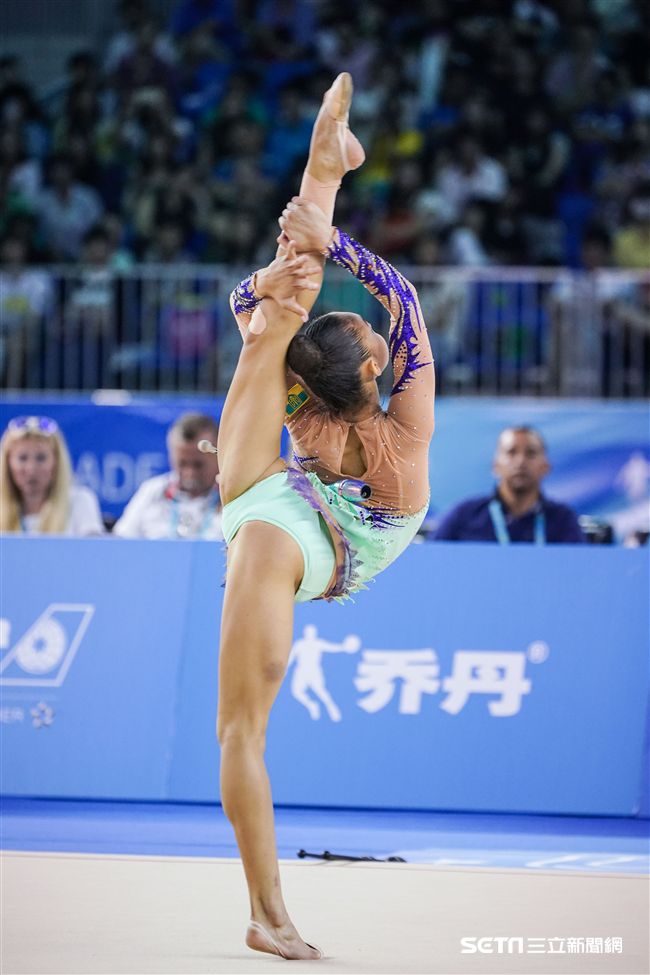 世大運韻律體操個人單項，各國好手展身手。（圖／記者林敬旻攝）