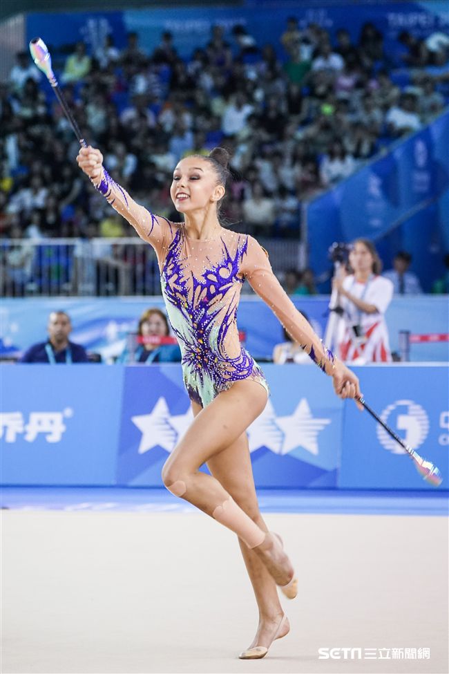 世大運韻律體操個人單項，各國好手展身手。（圖／記者林敬旻攝）