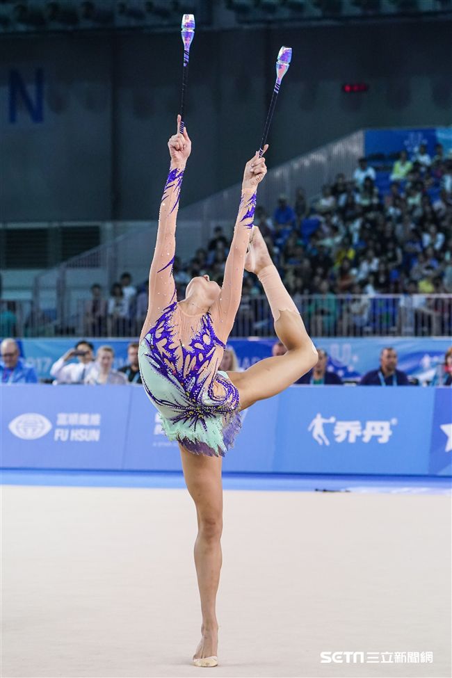 世大運韻律體操個人單項，各國好手展身手。（圖／記者林敬旻攝）