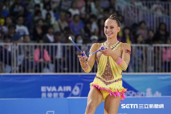 世大運韻律體操個人單項，各國好手展身手。（圖／記者林敬旻攝）