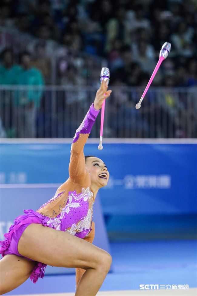 世大運韻律體操個人單項，各國好手展身手。（圖／記者林敬旻攝）