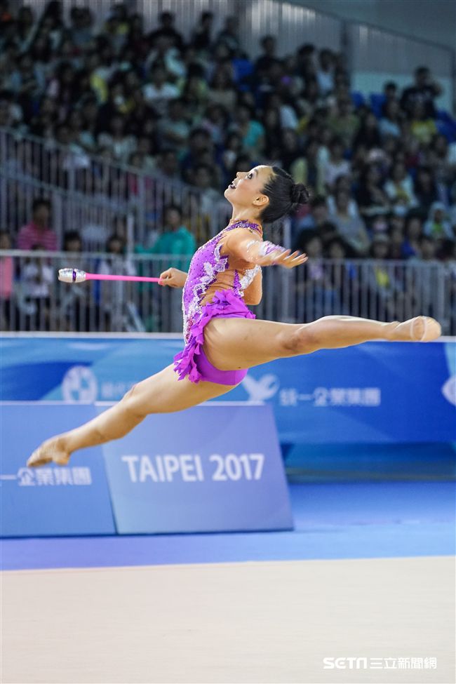 世大運韻律體操個人單項，各國好手展身手。（圖／記者林敬旻攝）