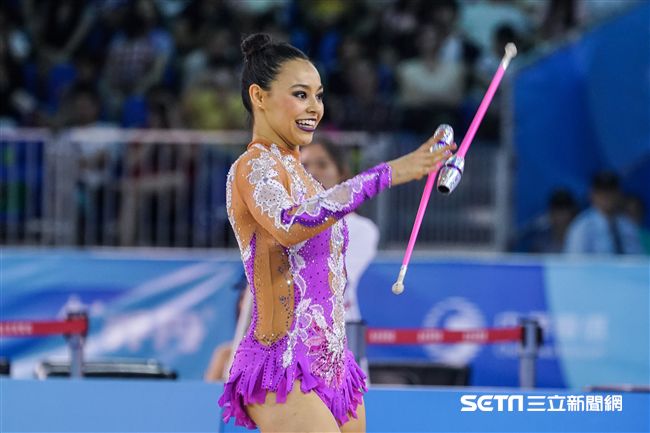 世大運韻律體操個人單項，各國好手展身手。（圖／記者林敬旻攝）