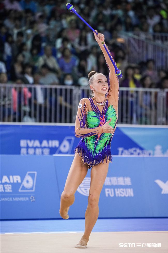 世大運韻律體操個人單項，各國好手展身手。（圖／記者林敬旻攝）