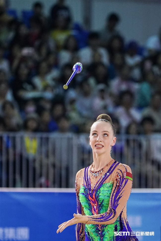 世大運韻律體操個人單項，各國好手展身手。（圖／記者林敬旻攝）