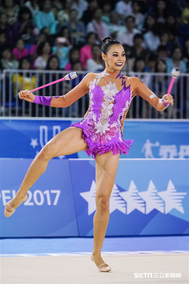 世大運韻律體操個人單項，各國好手展身手。（圖／記者林敬旻攝）