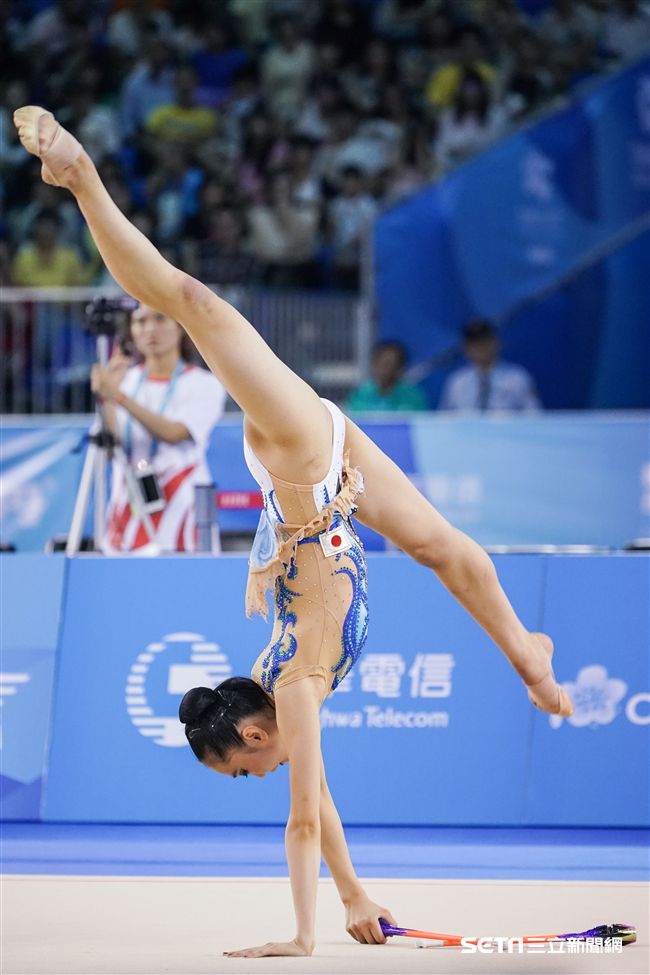 世大運韻律體操個人單項，各國好手展身手。（圖／記者林敬旻攝）